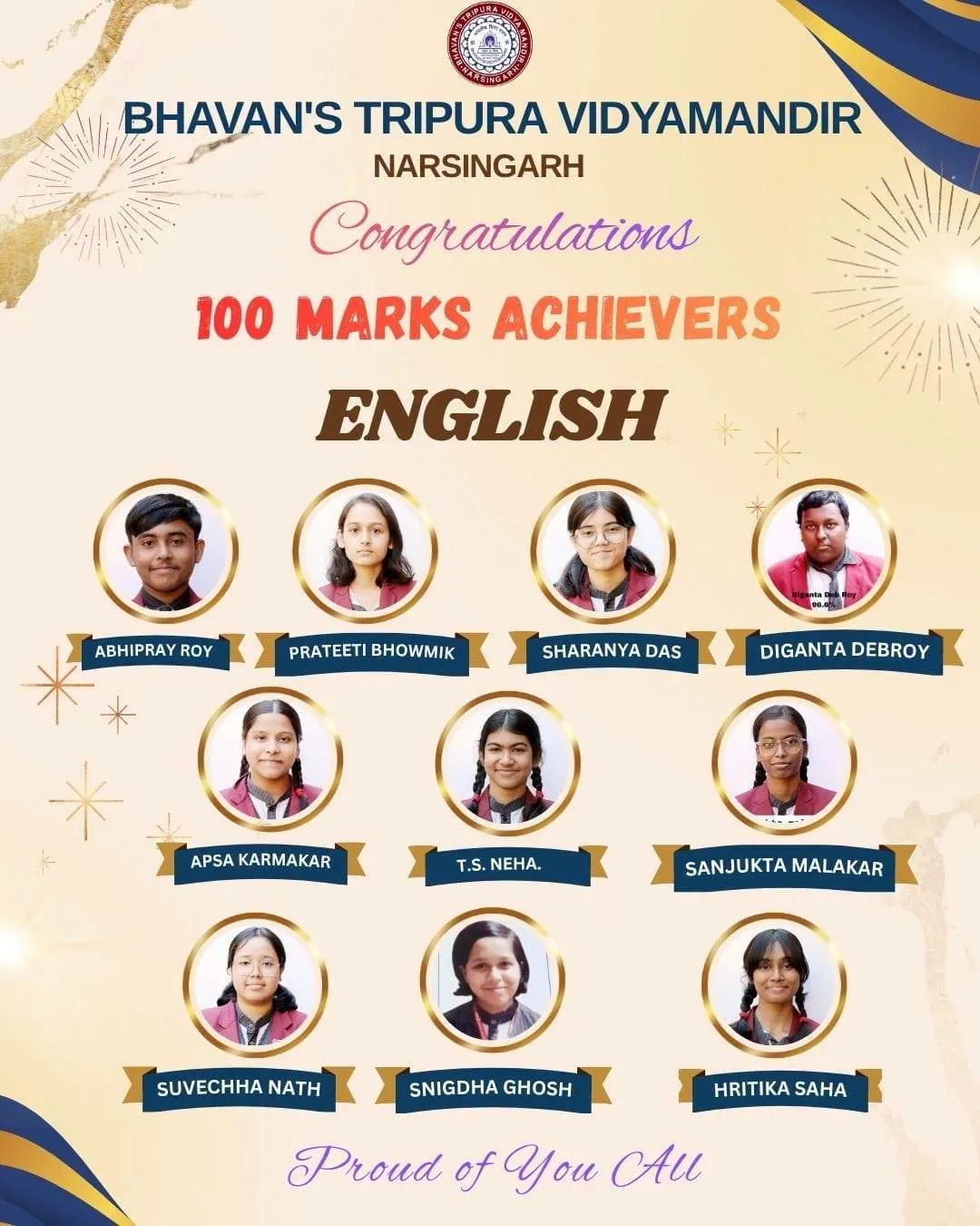 100 Marks Achivers