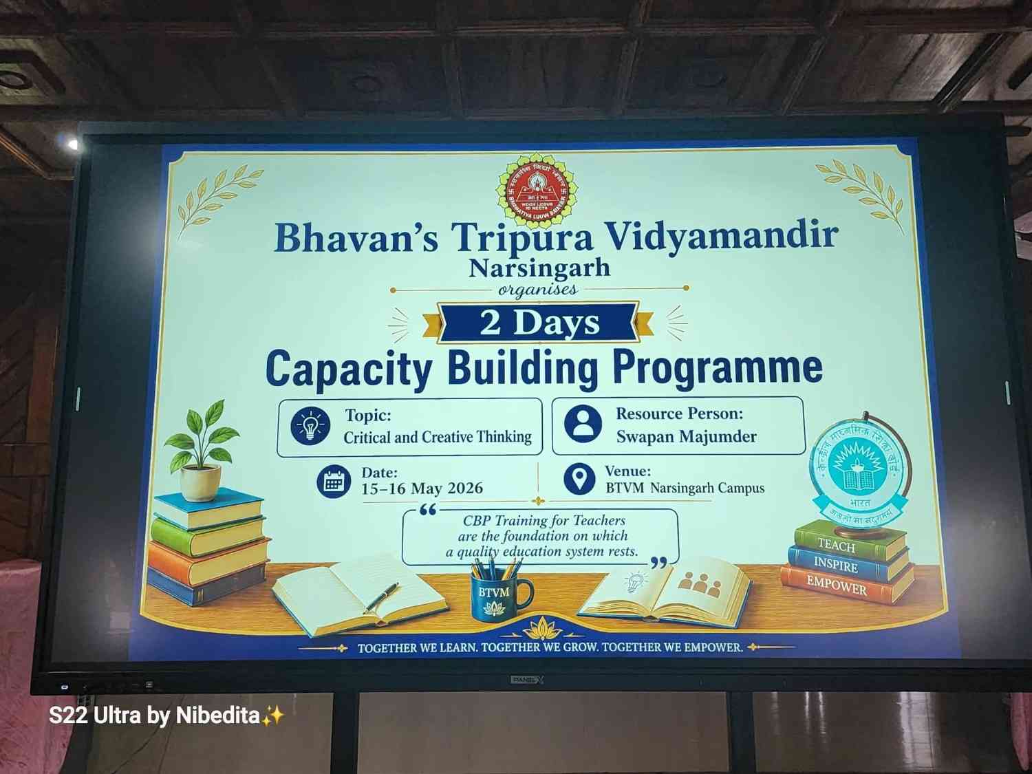 2 days Capacity Building Programme organised by CB