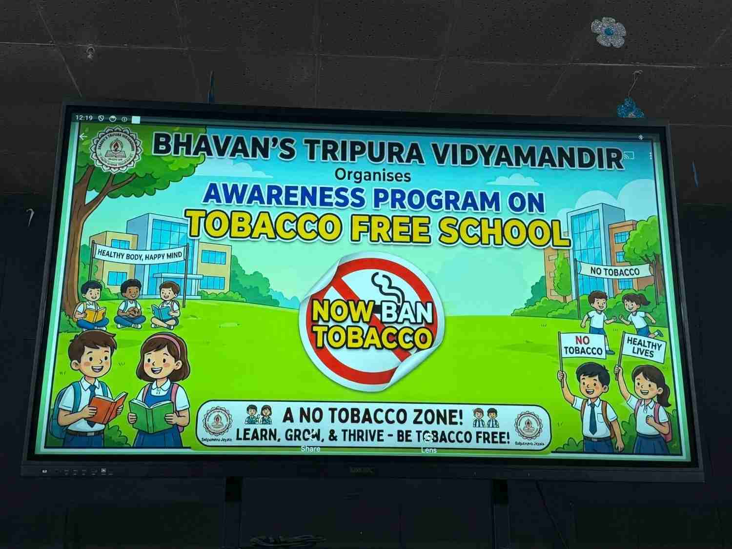 Awareness Programme on TOBACCO FREE SCHOOL