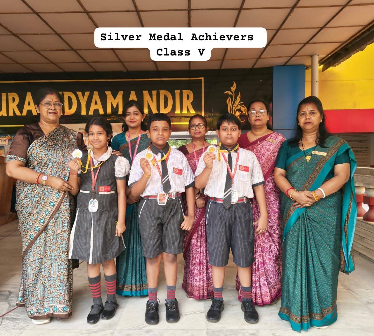 Bhavans Olympiad Foundation silver and bronze meda