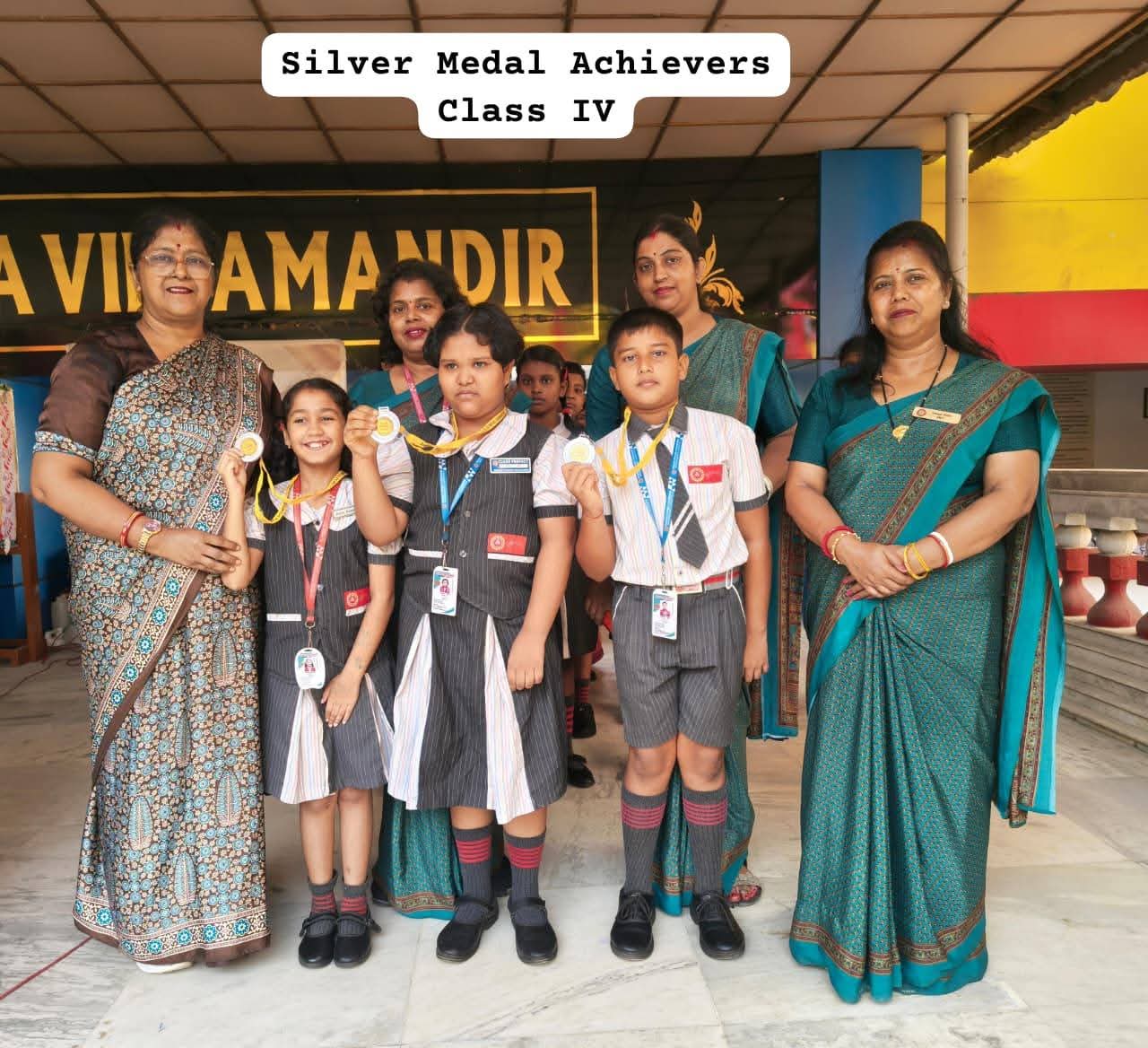 Bhavans Olympiad Foundation silver and bronze meda