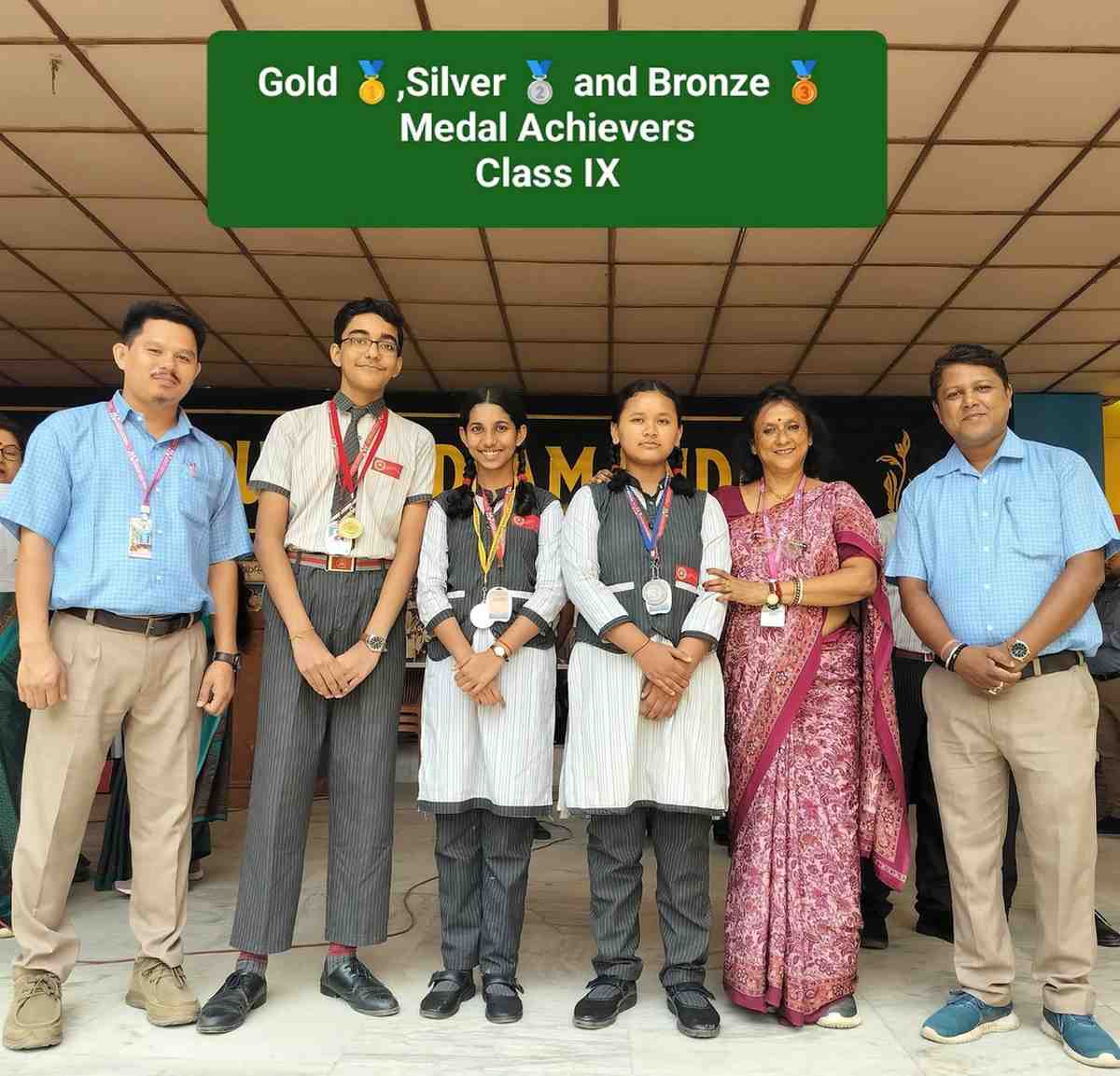 Bhavans Olympiad Foundation silver and bronze meda