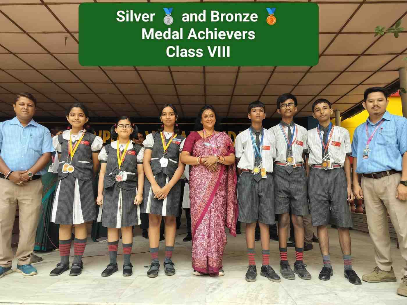 Bhavans Olympiad Foundation silver and bronze meda