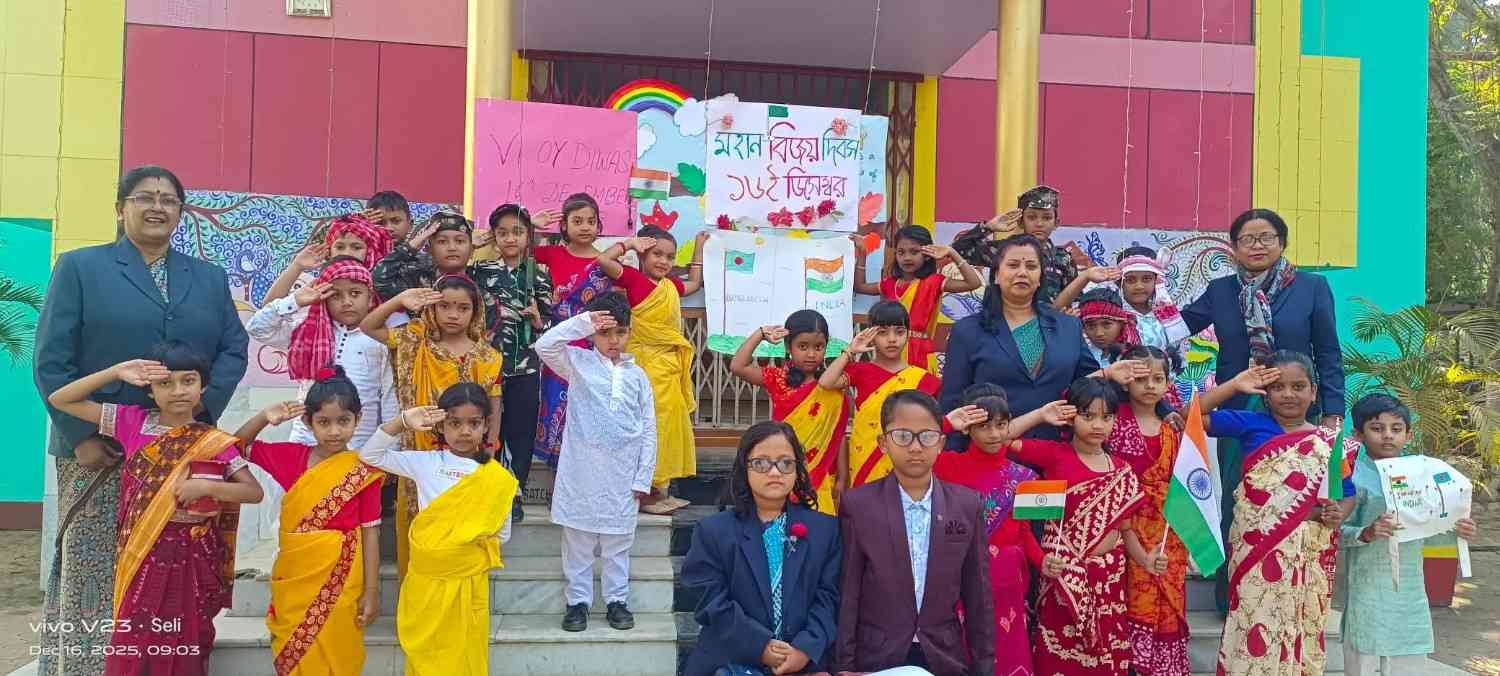 Class 1 students celebrated VIJAY DIWAS on 16th De