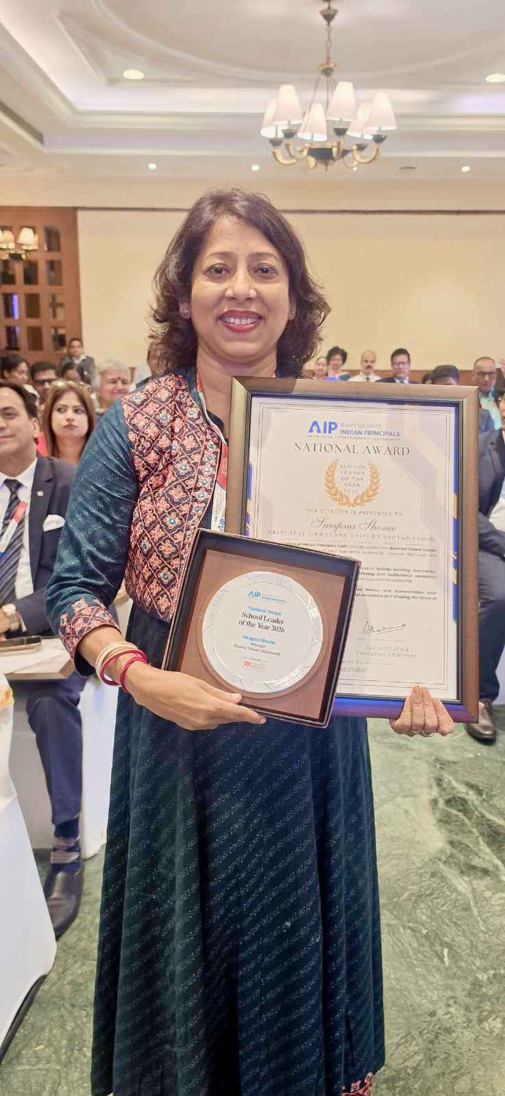 Congratulations Principal Bhavans Tripura Vidyaman