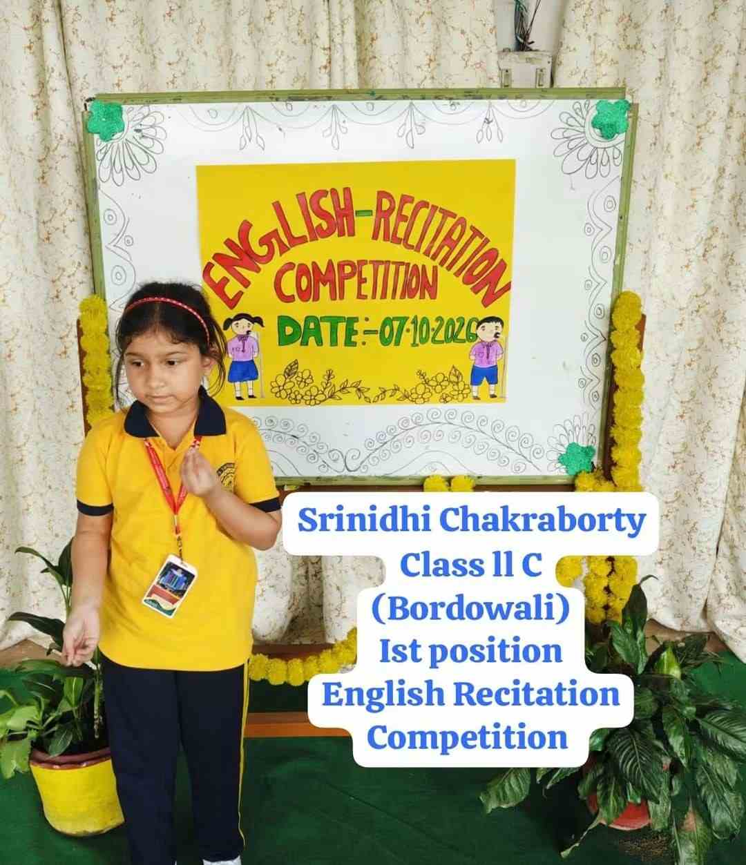 English Recitation by Kiddies