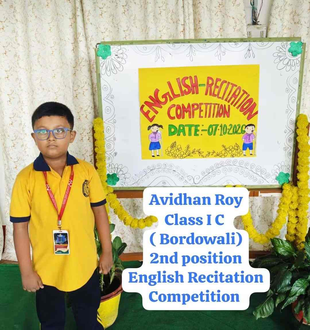 English Recitation by Kiddies