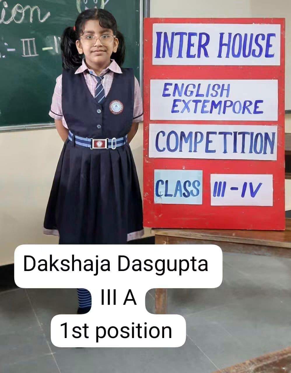 Inter house English Extempore competition class II