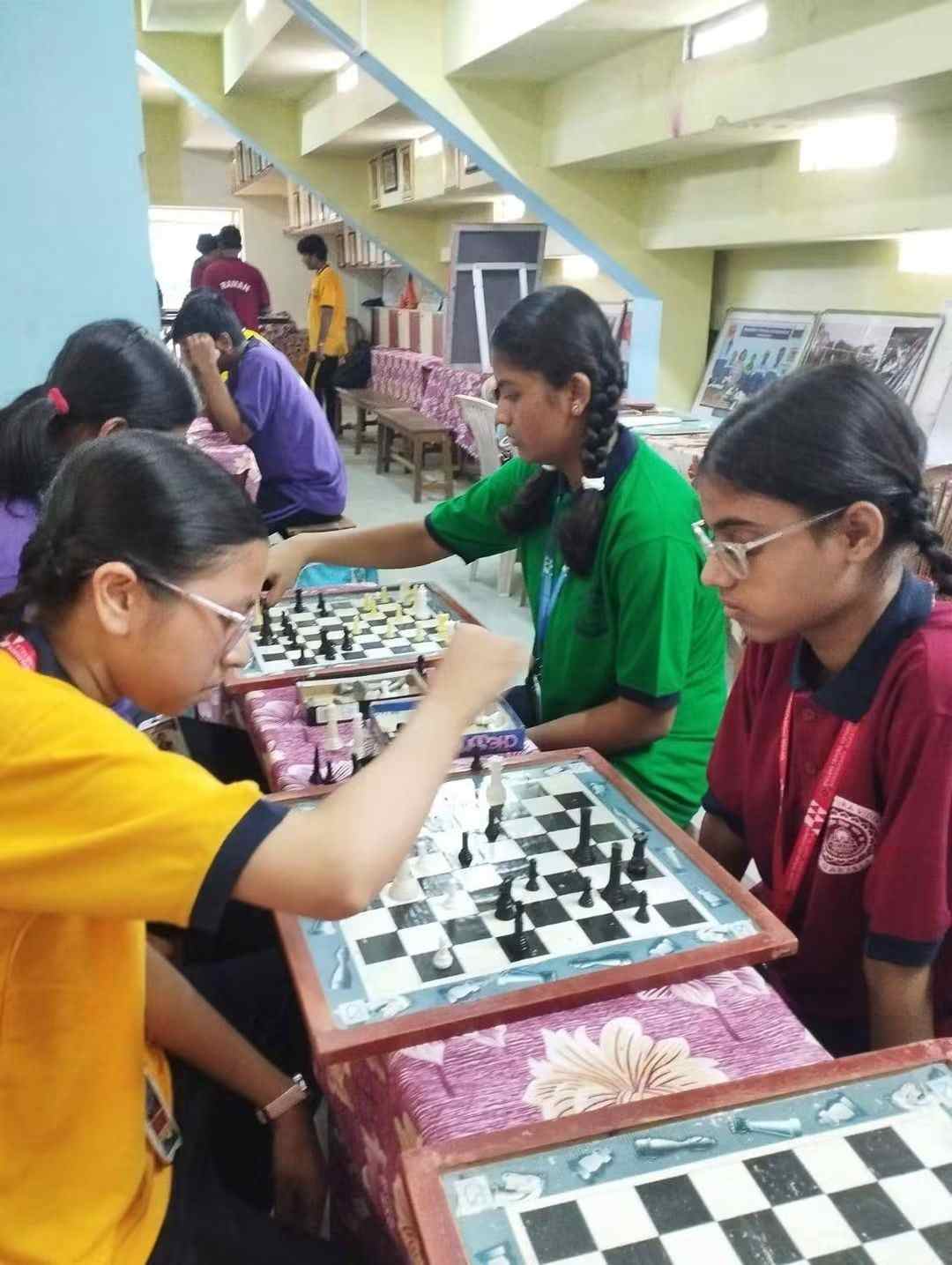 Inter house chess and carrom