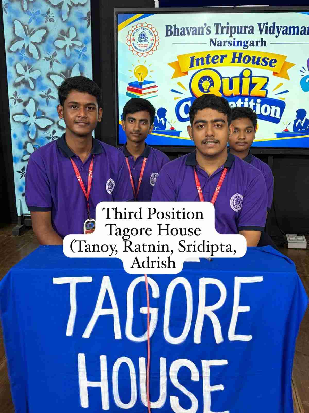 Interhouse Quiz Competition of class IX to XII