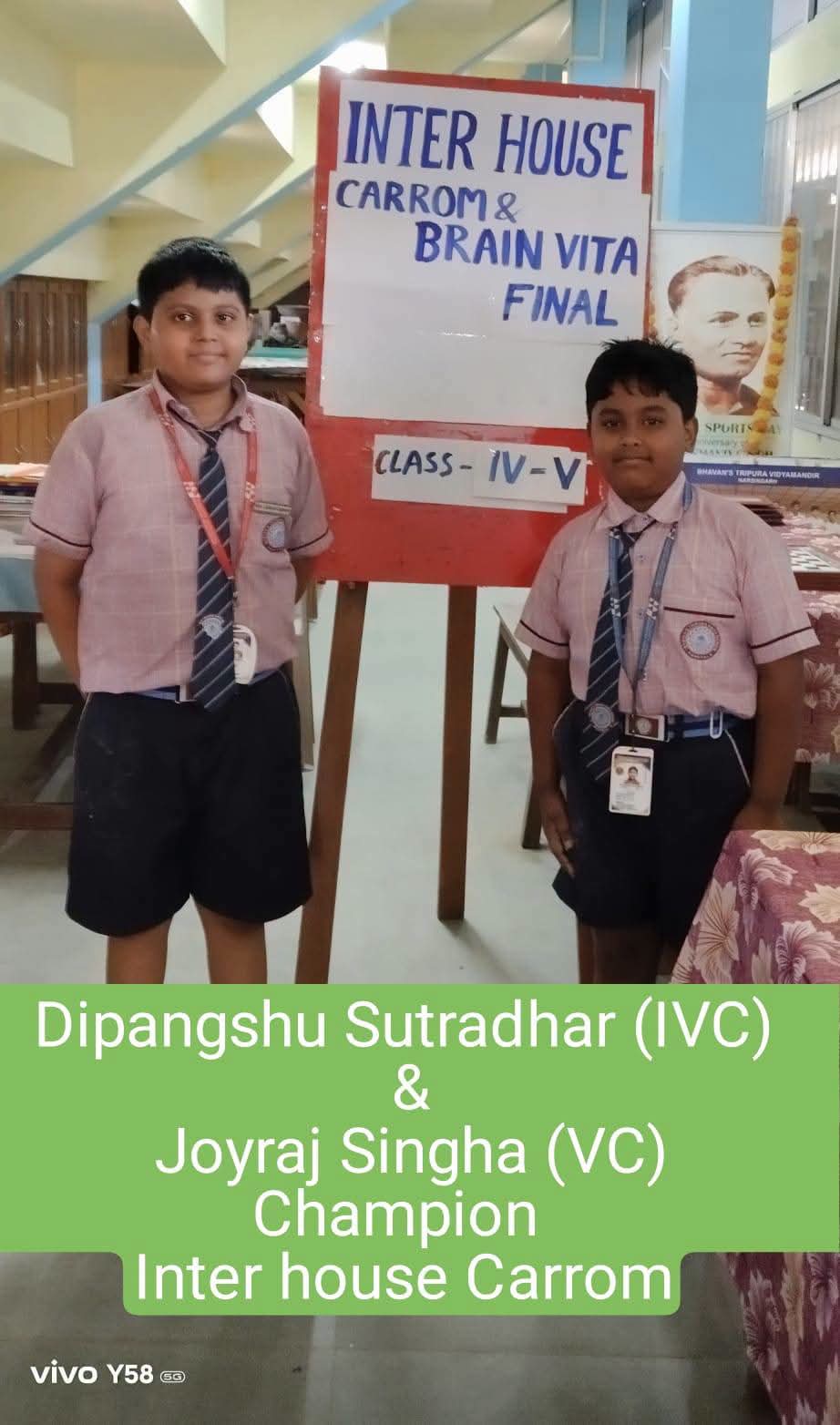 Interhouse Carrom and Brain Vita Competition