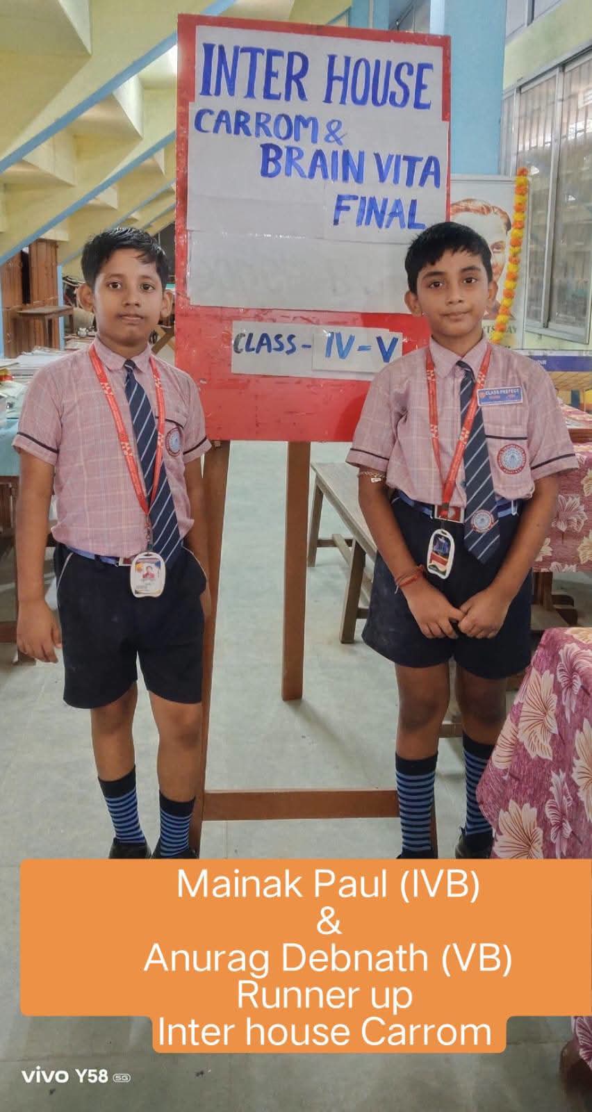 Interhouse Carrom and Brain Vita Competition