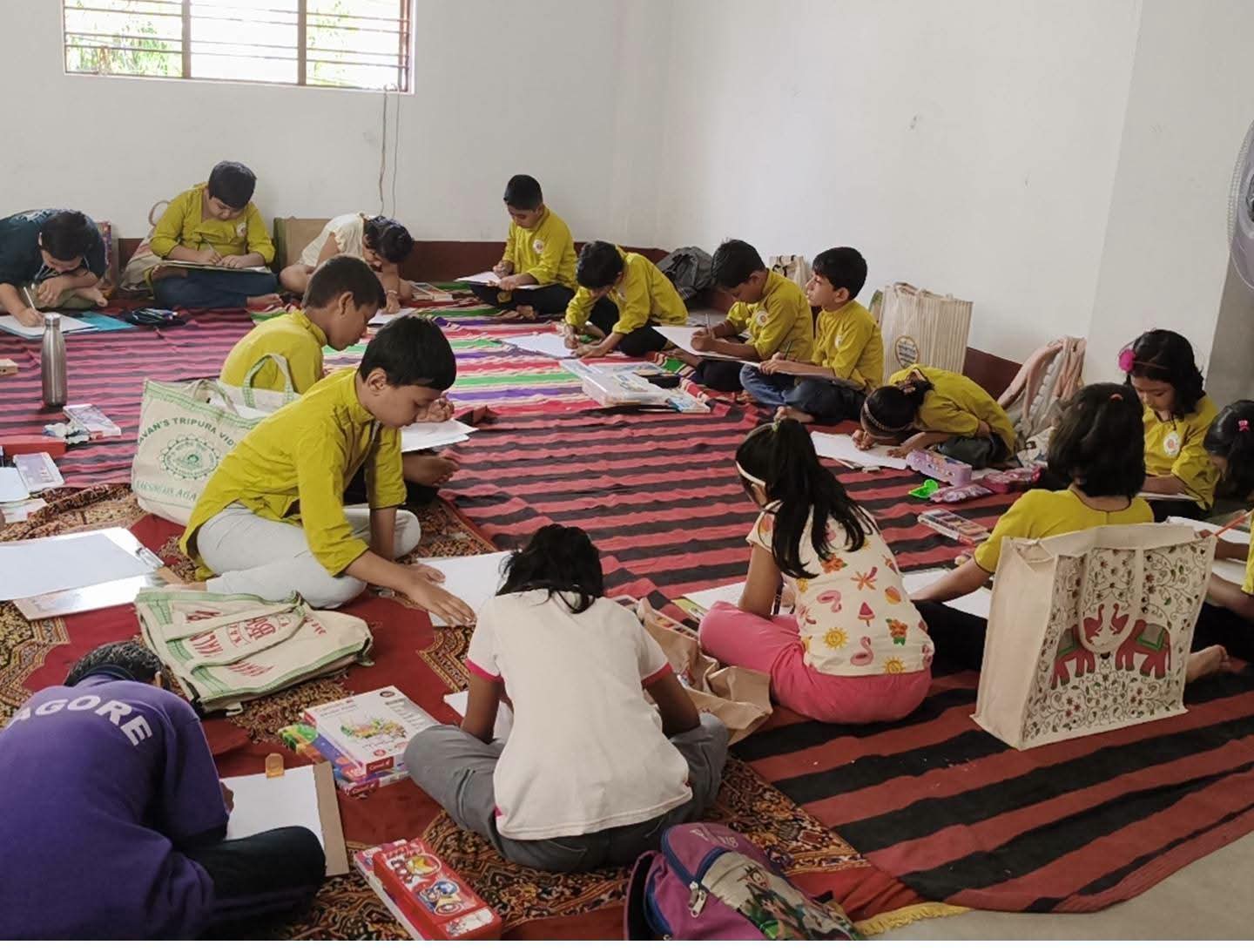 Inter school Drawing Competition in Bhavans Kalake