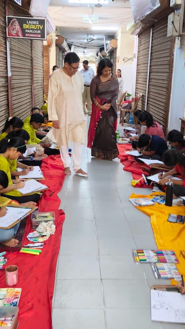 Inter school Drawing Competition in Bhavans Kalake