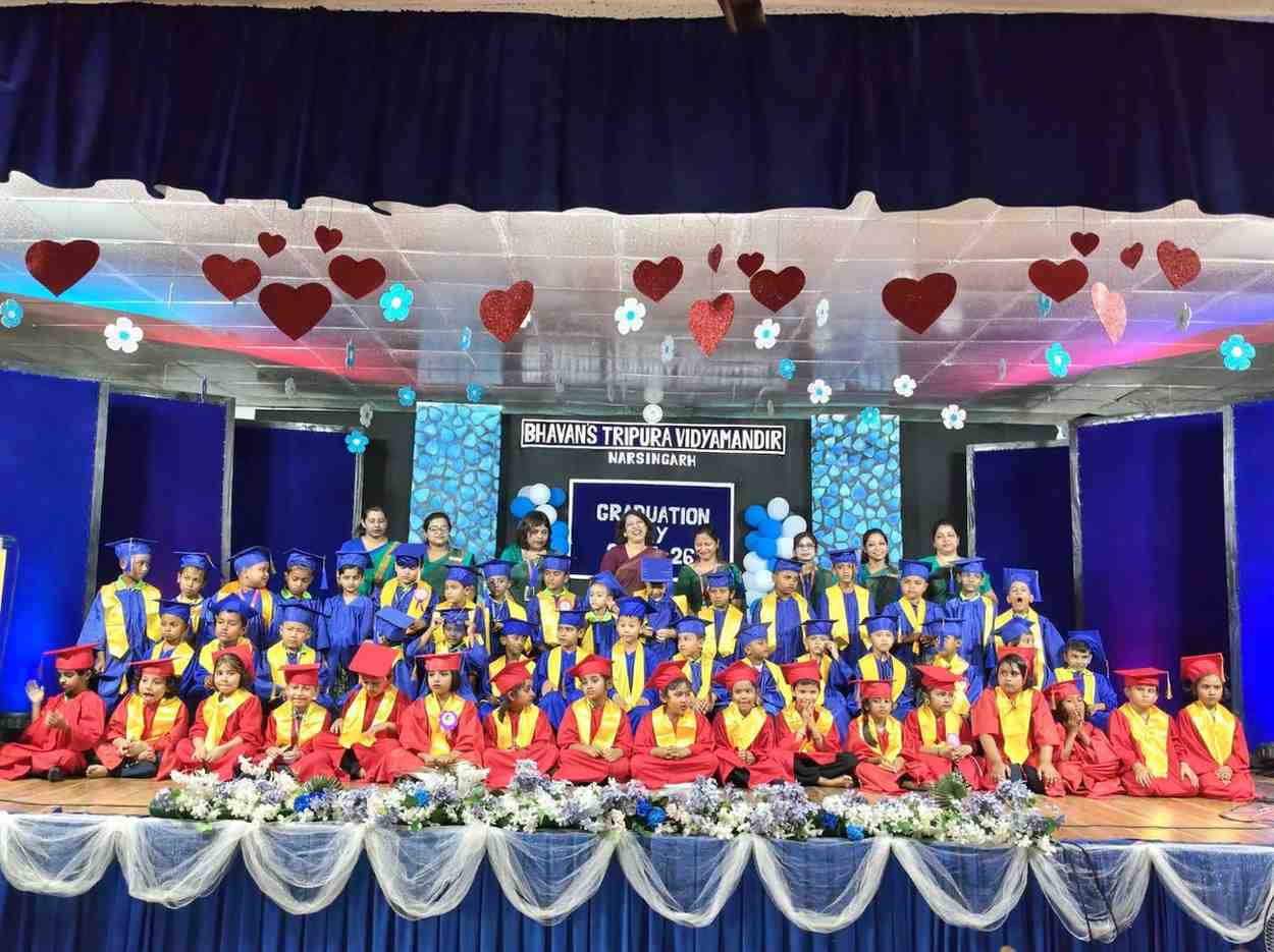 Our Little Bhavanites Graduate Today with tiny ste