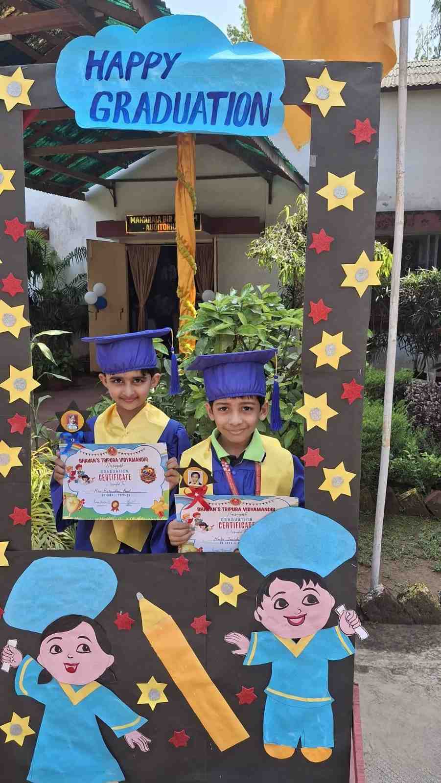 Our Little Bhavanites Graduate Today with tiny ste
