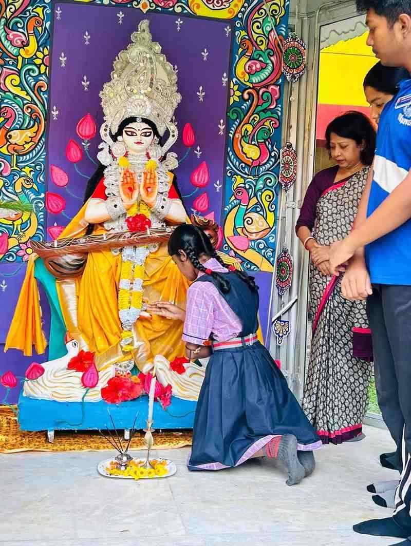 Seeking the blessing of Maa Saraswati as we step i