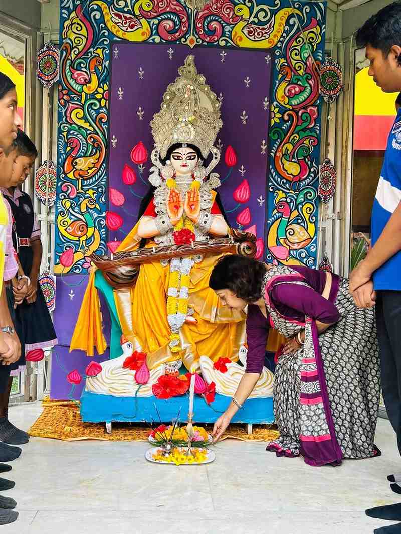 Seeking the blessing of Maa Saraswati as we step i